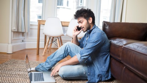 A man with ADHD working at home explains why working for himself is the best job.