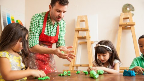 An adult with ADHD explains why she loved working as a daycare preschool teacher who makes creative projects with kids.
