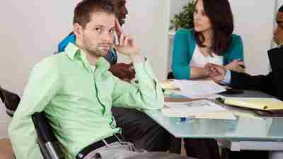 An adult with ADHD has trouble at work