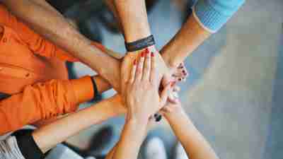 Students use teamwork to build friendships at school