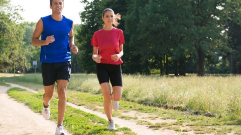 A couple with ADHD goes running together.